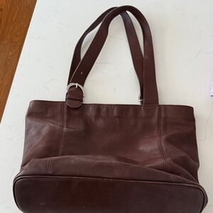 Vintage genuine COACH 4155 soho zip tote brown bag shopper